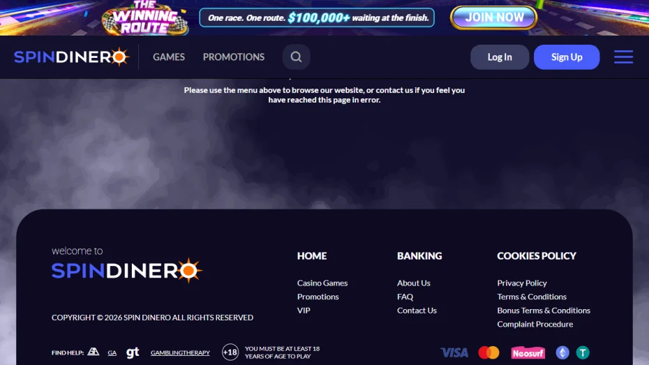 SpinDinero 100 Free Spins Australia