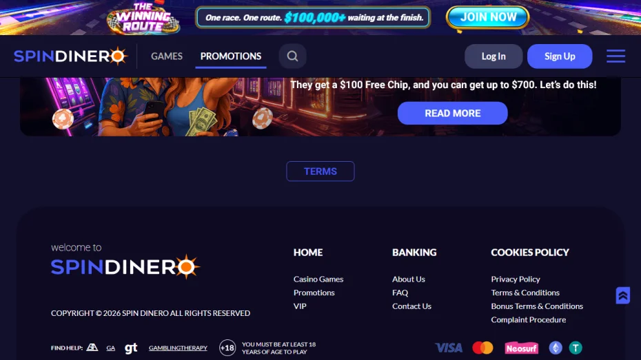 SpinDinero Casino Bonuses